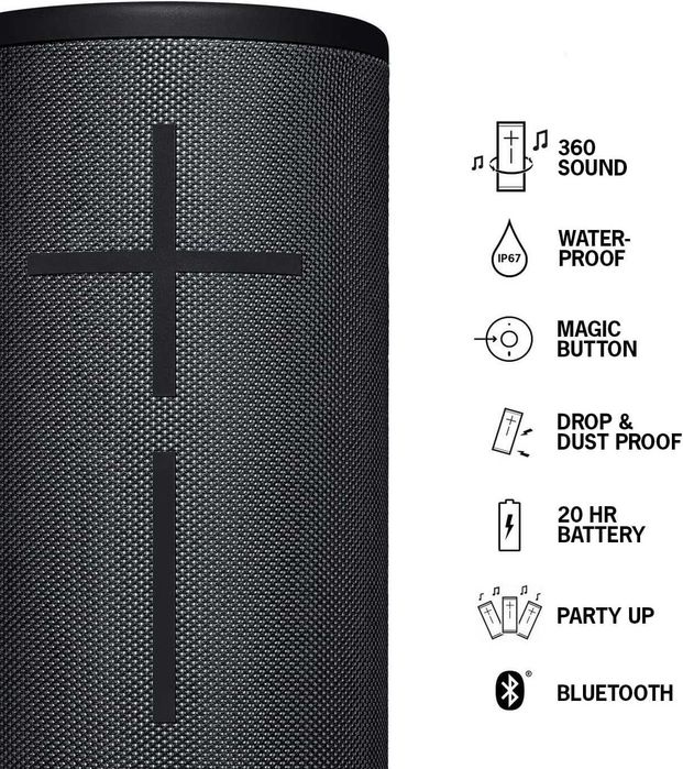 Преносима тонколона Ultimate Ears MEGABOOM 3 безжична s-00171 Logitech bluetooth wireless 984-001390