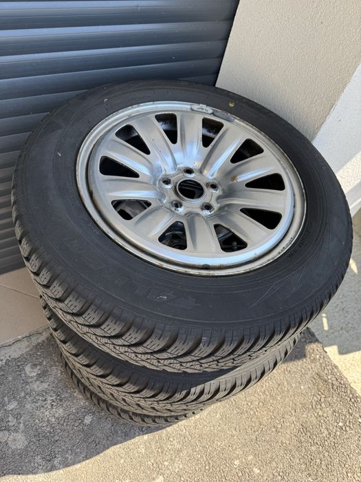 Set roți complete iarna, 215/65R17, Falken, alcar tablă, Skoda