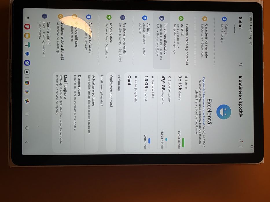 Samsung Tab A9 Plus 64gb 4gb ram Gray resigilata garantie factura