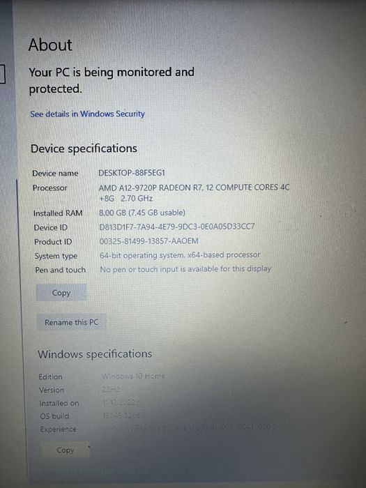 Лаптоп Asus F705Q 17.3” AMD Quad core, 2019та година
