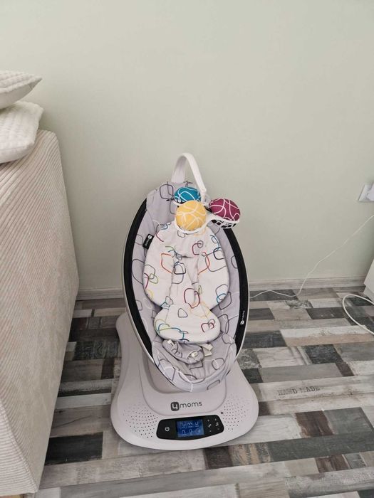 4moms mamaRoo® 4 бебешка люлка - Silver Plush