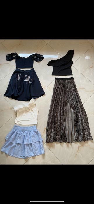 Дамска дълга рокля , гащеризон , комплект, сет , пола