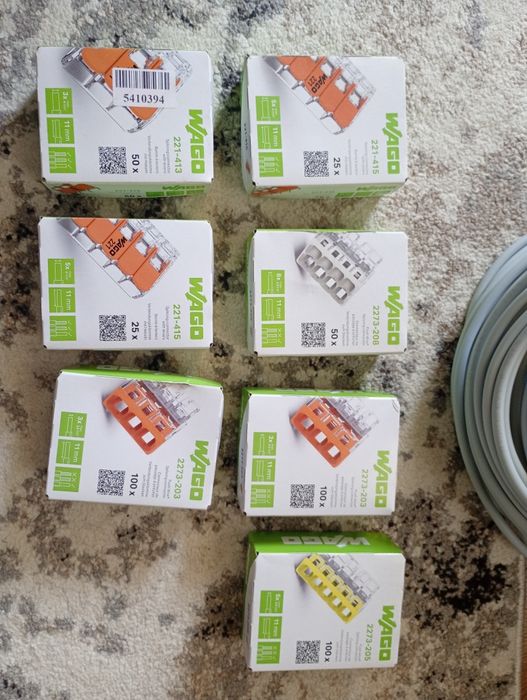 Lot cleme Wago + CIF 3x1,5