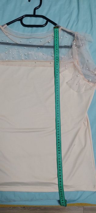 Bluza dama coral cu perle