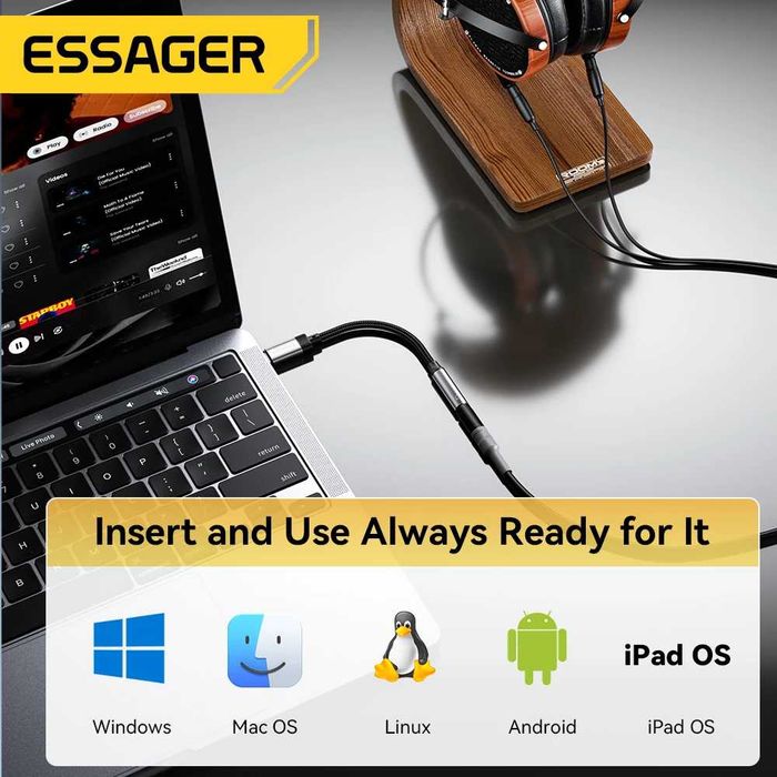 Переходник(адаптер) на USB Type-C и Lighting(iPhone) от Essager