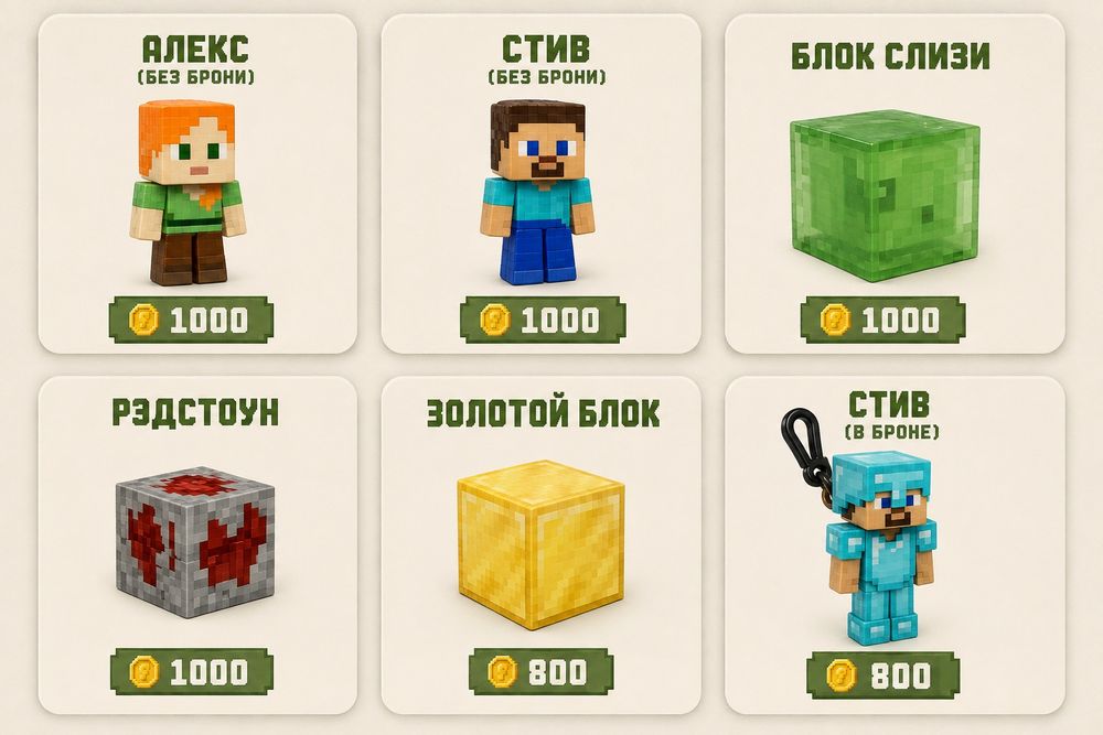 Майнкрафт игрушки киндер