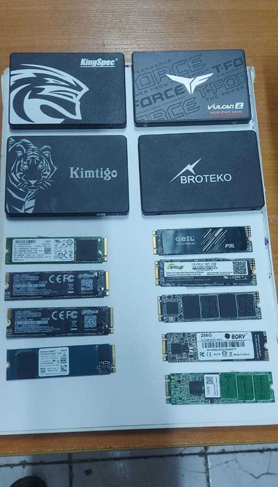 Продам SSD M2 и MVMe 256 Gb/512 Gb/  Все малом пробегом..100%