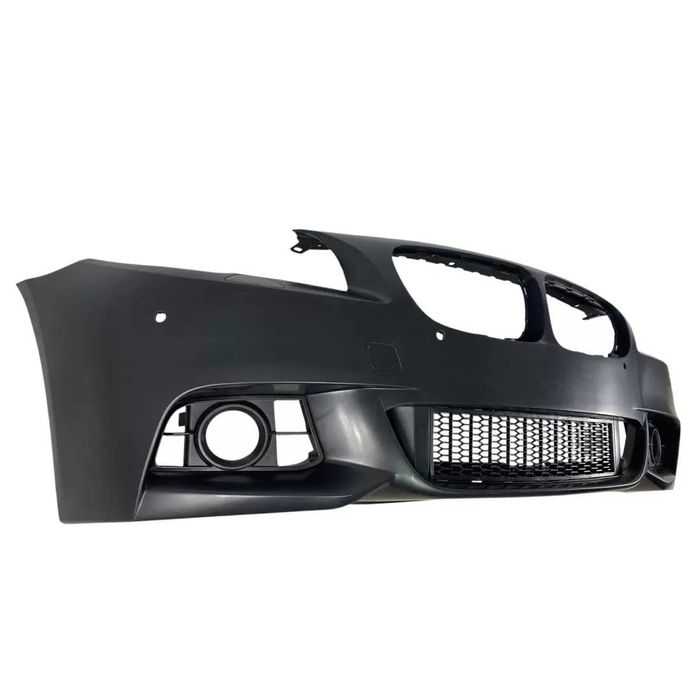 Предна броня за BMW F10 / F11 facelift (2014+) - M-Tech с отвори за парктроник грундирана/без грунд!