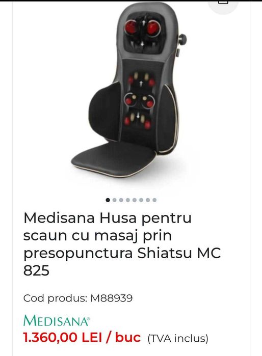 Scaun de masaj, Perna masaj - Medisana MC 825 - Modelul Nou - Gen. 2-a