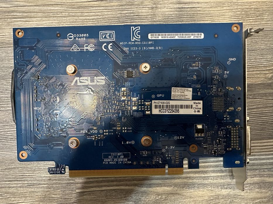 Видеокарта asus gt 1030 2gb