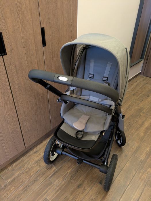 Количка Cybex Talos 3в1 с адаптери, тънък чувал на Cybex и дебел зимен на Jane