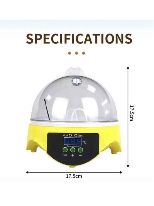 Inkubator 7 ta tuxum sig’imli