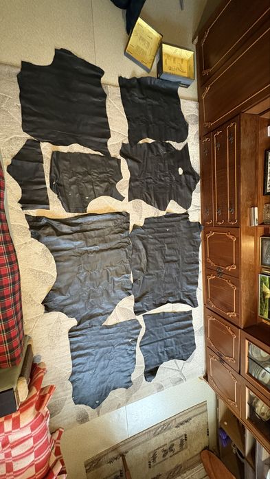 Кожа натуральная в рулонах