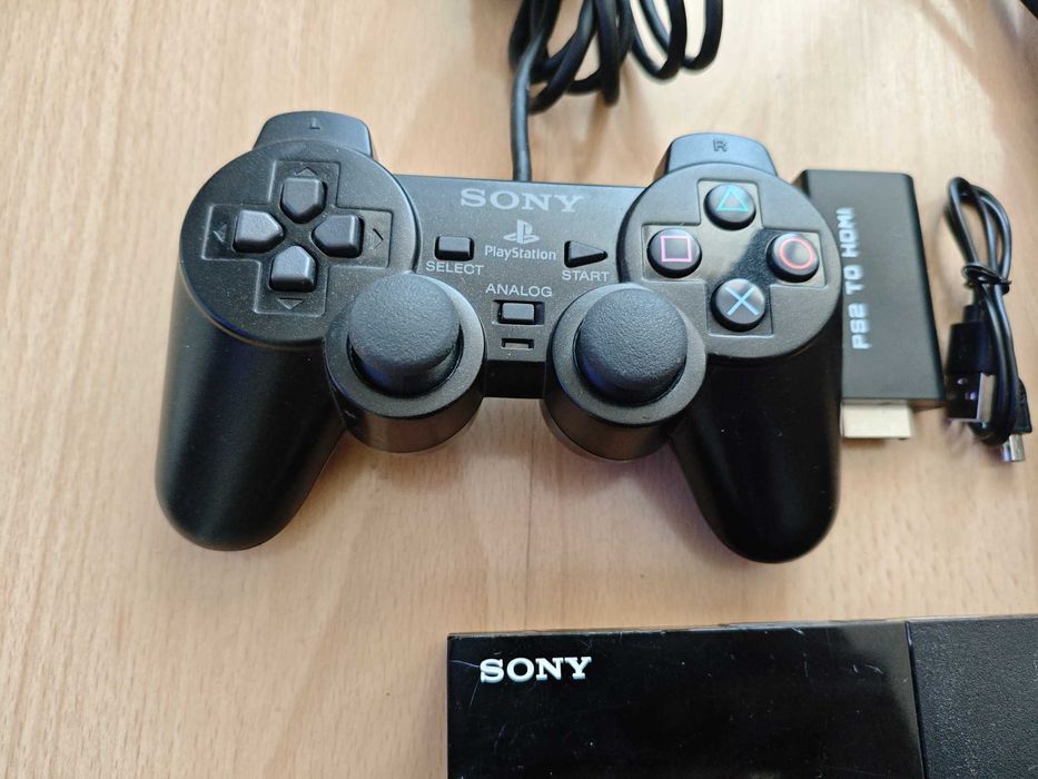 Playstation 2 с HDMI и качени игри GTA , God of War, Need For Speed