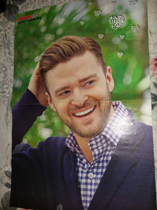 Poster Justin Timberlake/ Elena Gheorghe