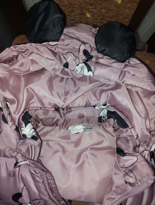 Детско пухено палто/ елек МиниМаус H&M 104см