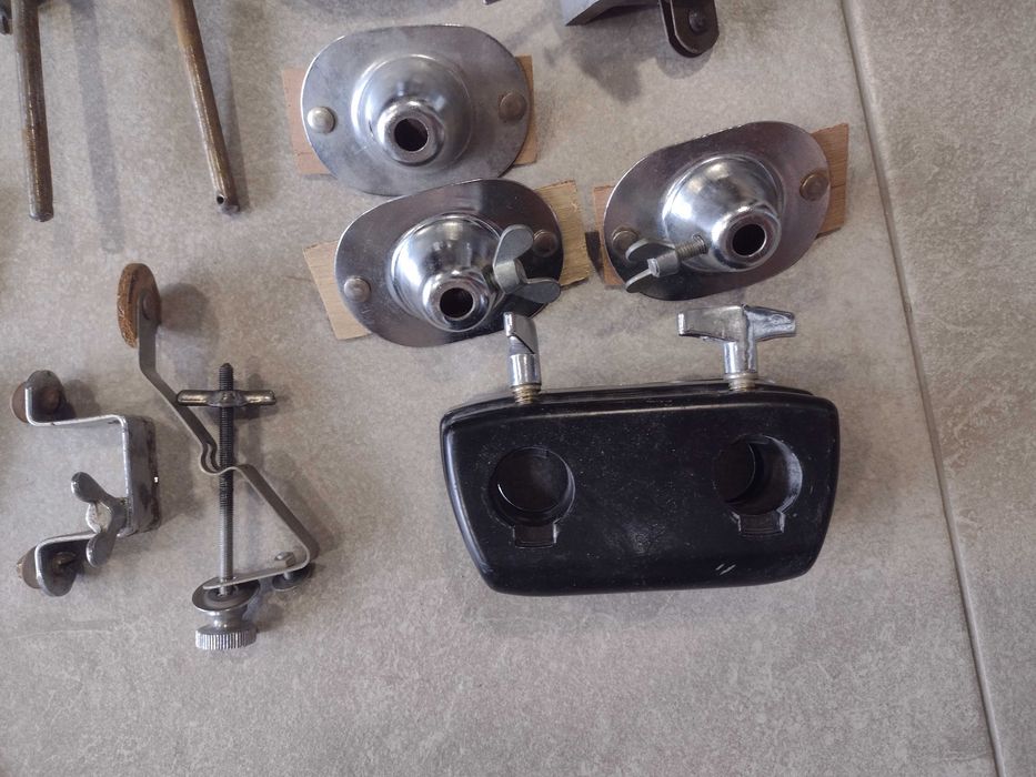 Обръчи,холдер,перчотки с лъгове, крачета,части за барабани