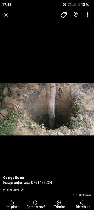 Foraje puțuri apă și denisipări