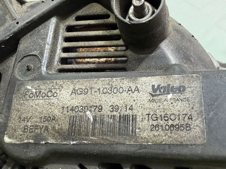 ALTERNATOR FORD GALAXY 3 2.0 DIESEL 2015 COD OEM AG9T-10300-AA AG9T10300AA 2015-2024
