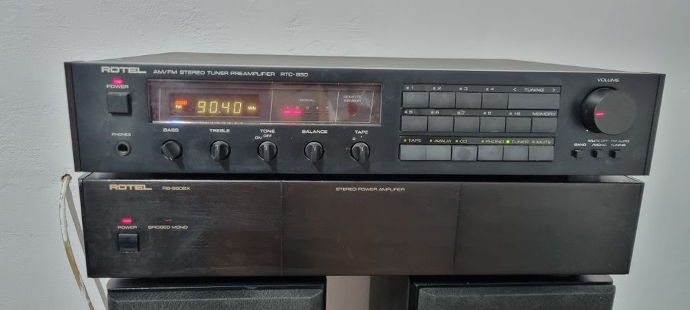 Amplificator Rotel RB 960BX si Tuner Preamplificator RTC 850