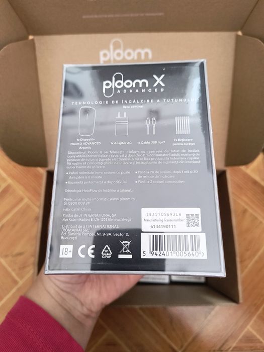 Kit dispozitiv Sobranie ploom X advanced cu 4 pachete Sobranie Sticks