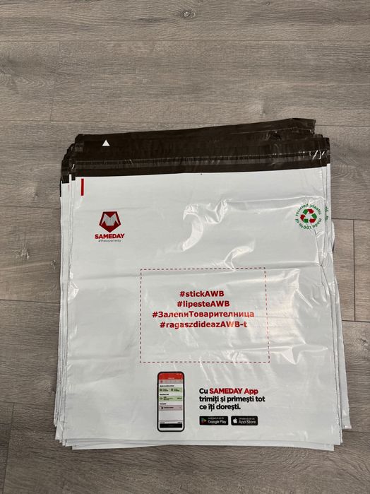 50 Pungi curierat, dimensiune 50x50 cm