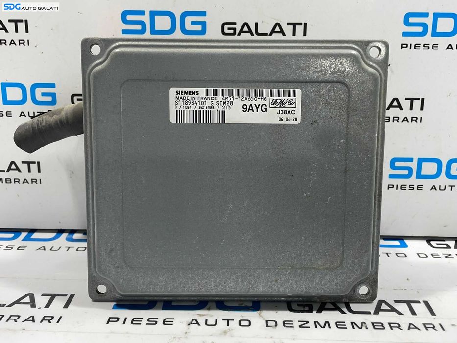 ECU Calculator Motor Siemens Ford Focus 2 1.6 Benzina 2004 - 2010 Cod 4M51-12A650-HG S118934101G [L4304] [L4305]