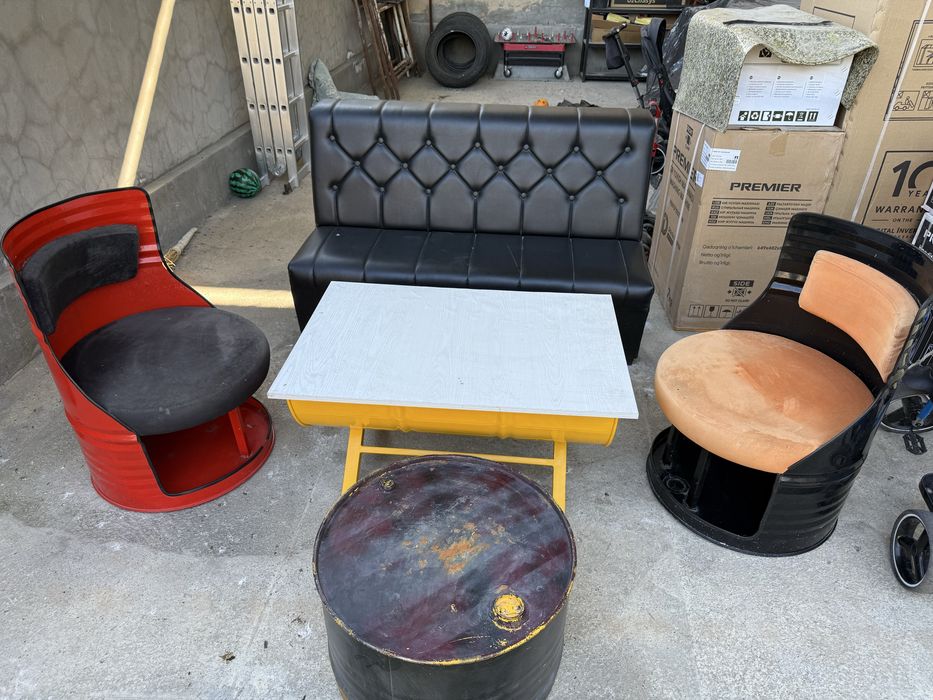 Продам диван и кресло из металла