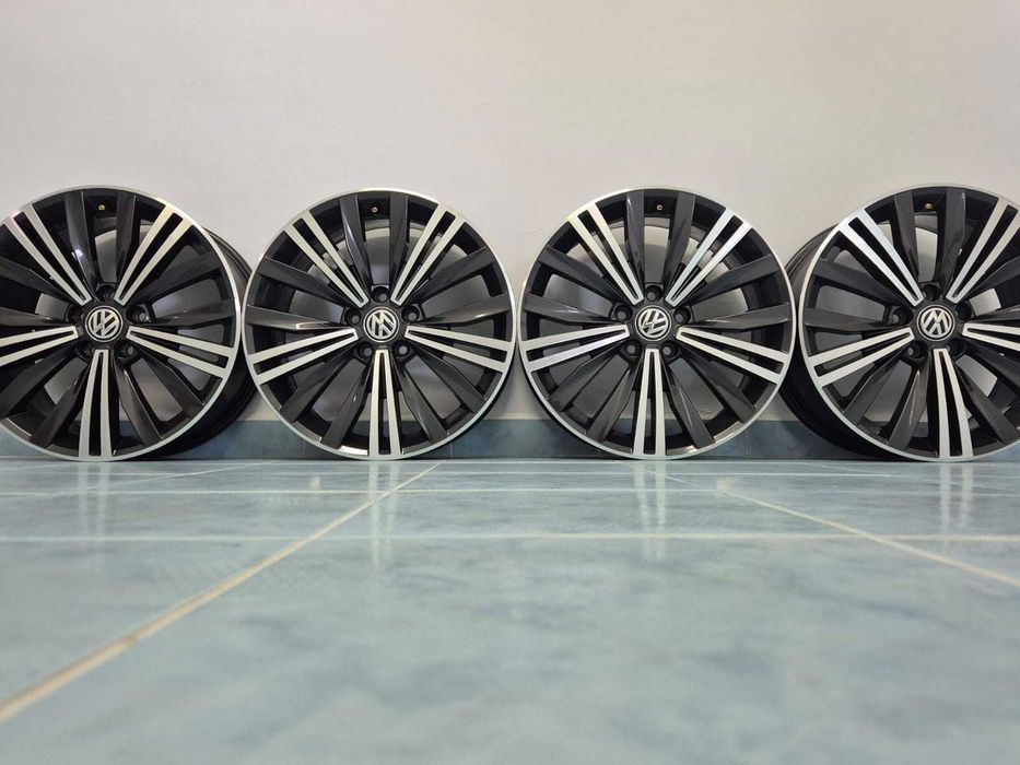 Jante 18 inch Originale VW Tiguan 2 5NA AllSpace R18 Nizza Graphit