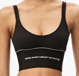 Черен наличен топ Alexander Wang S