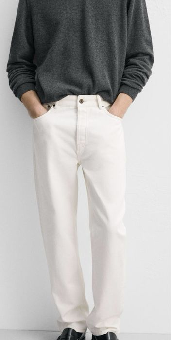 Джинсы белые