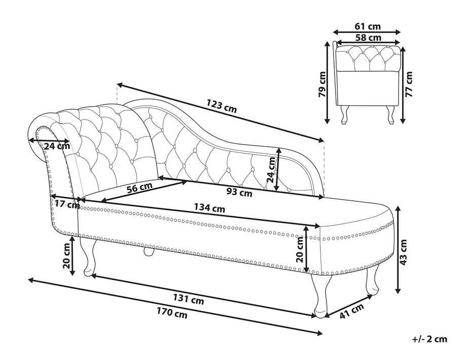 Кушетка Berwyn 696