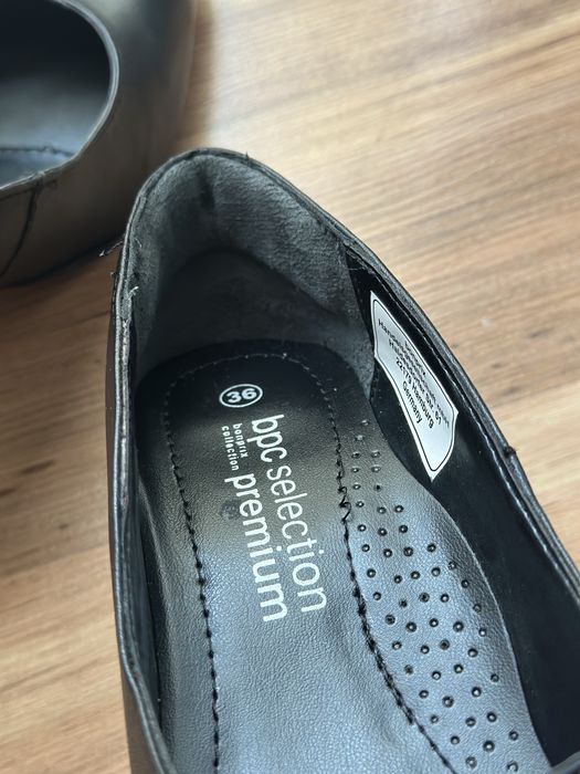 Обувки на ток от естествена кожа