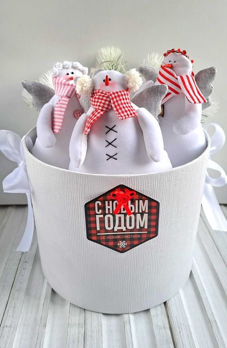 "Снеговик" Тильда. Украшение интерьера.