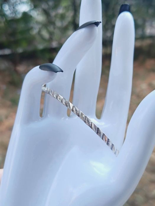 Veche bratara fixa din argint de 925