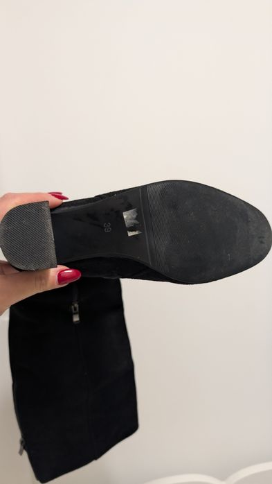 Cizme piele întoarsă
