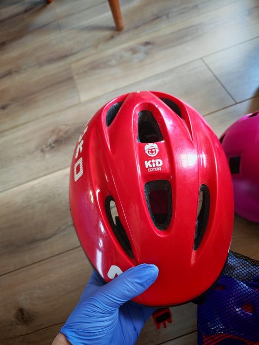 Casca protecție copii roșu fetițe/băieți