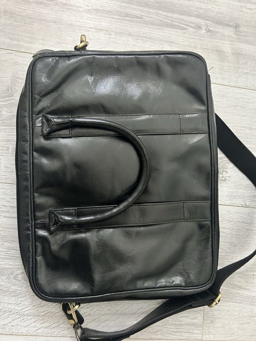 Geanta laptop din piele naturala neagra ROVICKY Michigan