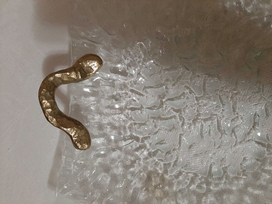 стъклена фруктиера ръчна изработка