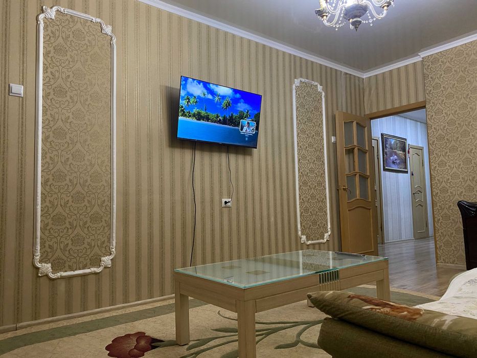 2 комн. квартира 28 мкр. WiFi , Smart TV