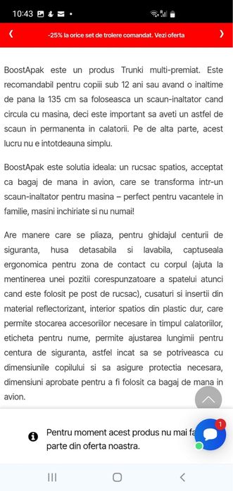 Rucsac Trunki pentru copii