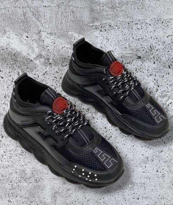Adidasi Versace Chain Reaction Negru Marimi 36-44 Unisex