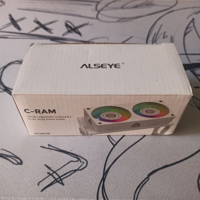 Кулер для ОЗУ белый ALSEYE RAM Cooler ARGB