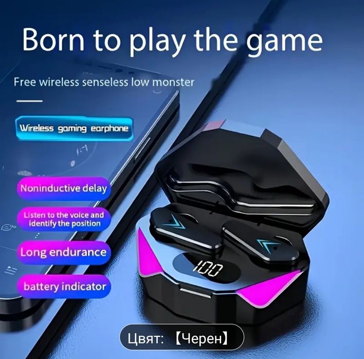 Безжични Bluetooth слушалки тип куки. НЕ влизат в ухото като тапи