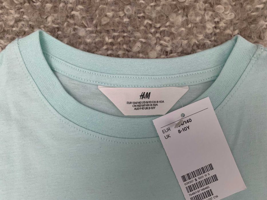Сет от нови тениски за момче H&M & Zara - размер 134/140 см