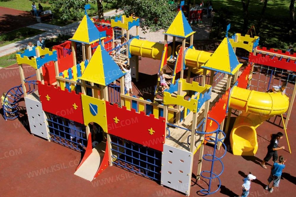 Детские площадки KSIL Болалар майдончаси Городки Замки Качели Горки