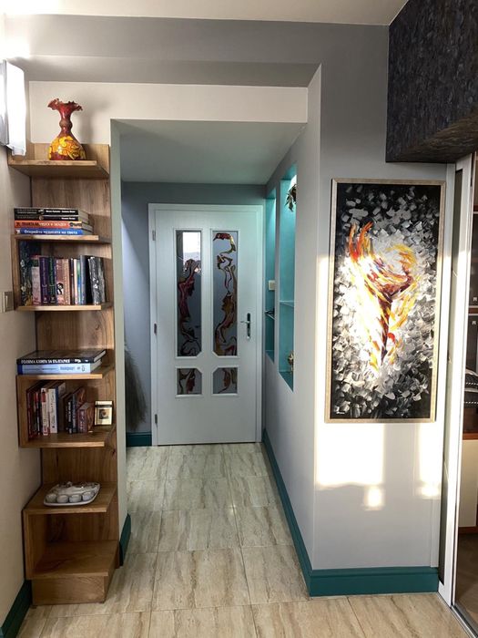 Етажерка от дъбова дървесина секция