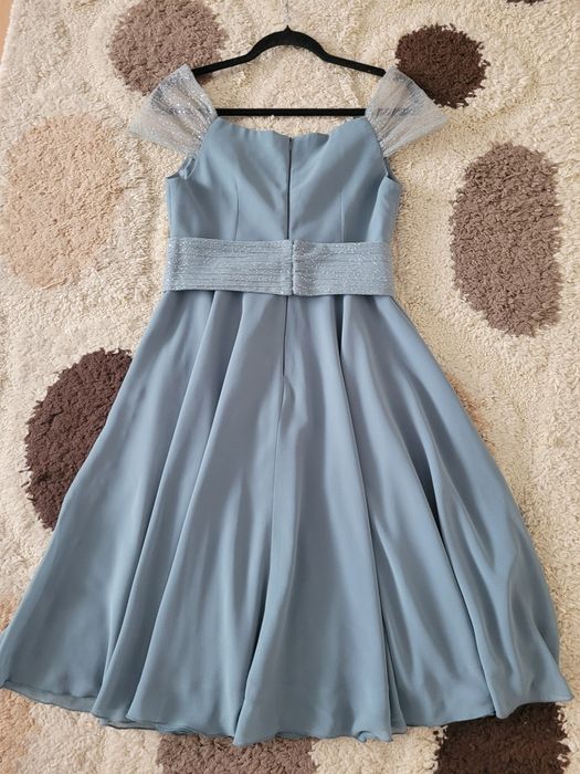 Rochie eleganta PRETTY GIRL de culoare vernil