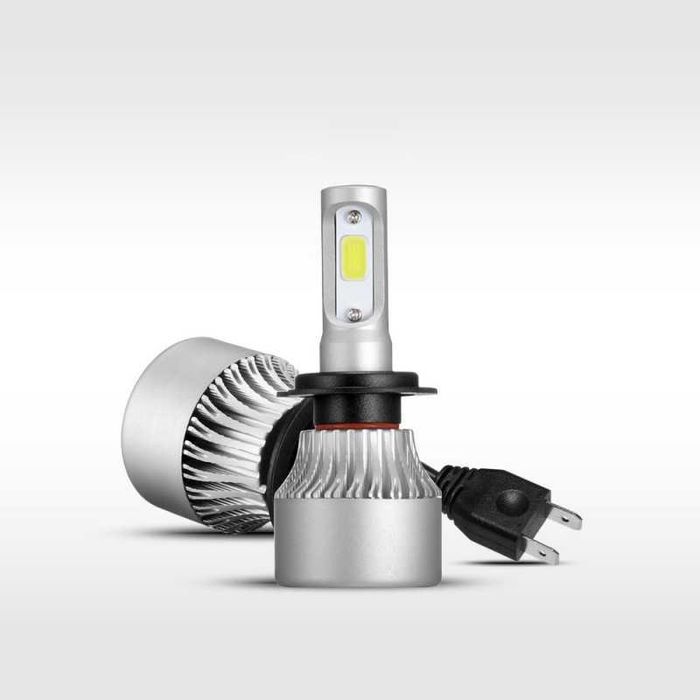 Set Becuri Led S2 H1/H3/H4/H7/H11 Becuri LED faza Scurta Lunga