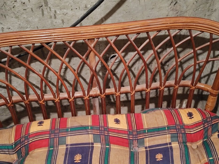 Градинска Плетена мебел диван